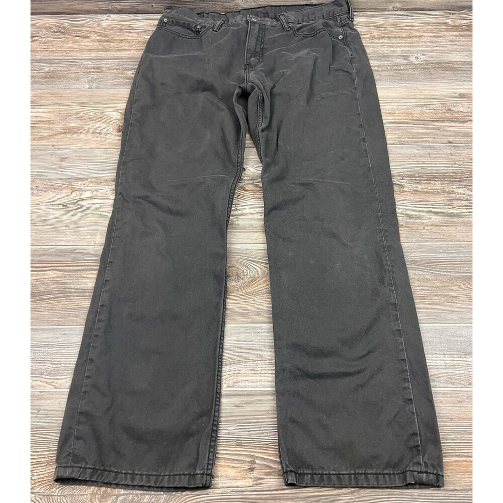 Levi's 514 Men's Jeans 38x32 Grey Cotton Straight Leg Jeans Modern Casual